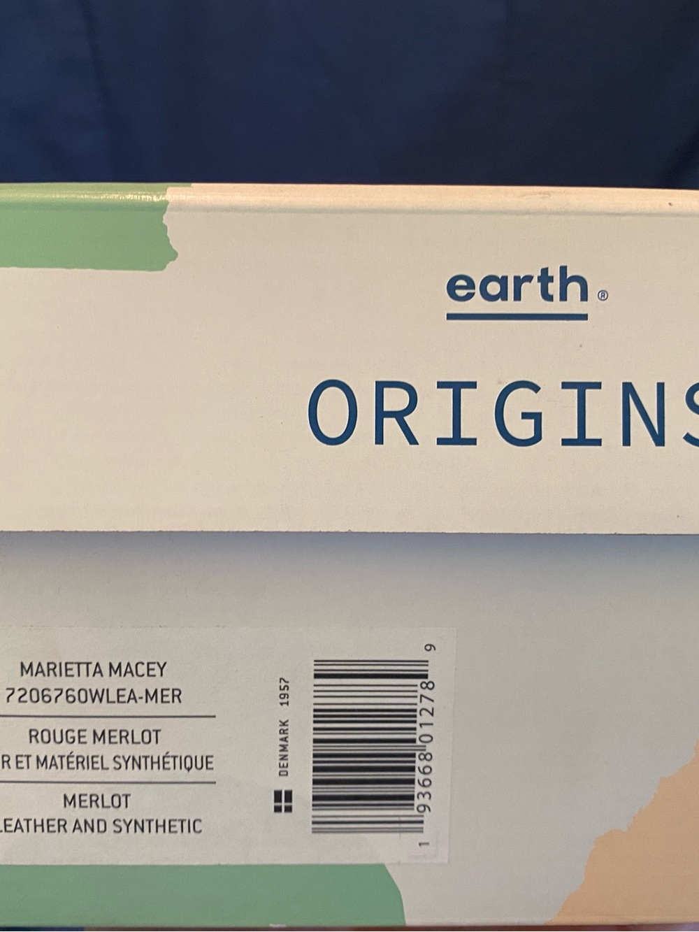 Origins Shoe Box in Green, Yellow, Cream - Picture 7 of 7